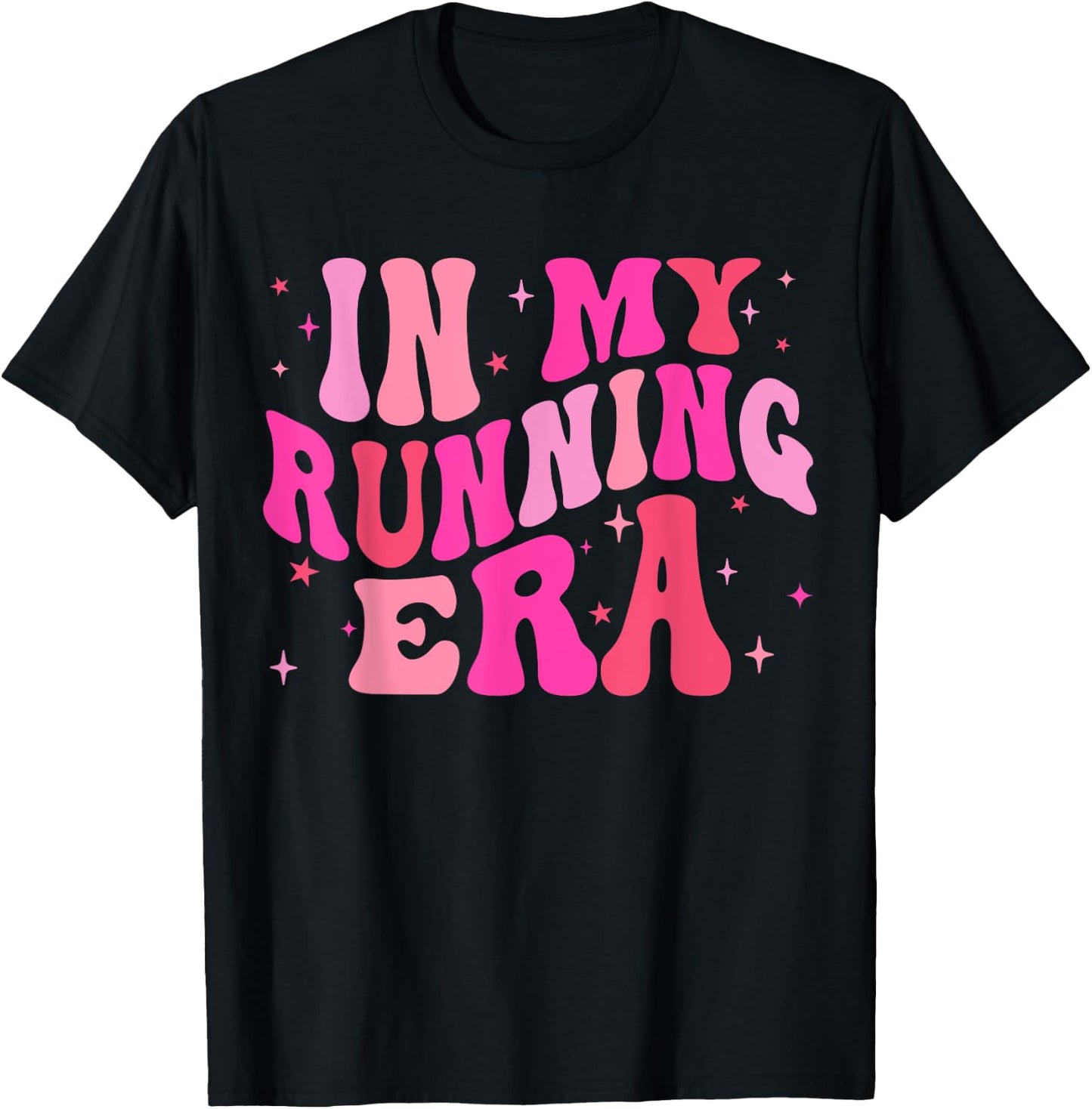 In My Running Era Running Lover Runner Squad Women Girls T-Shirt - T-Shirt | Black