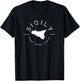 Sicily Italy Graphic Vintage Map T T-Shirt - T-Shirt | Black