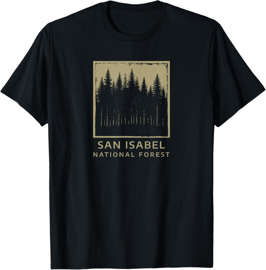 San Isabel National Forest T-Shirt - T-Shirt | Black