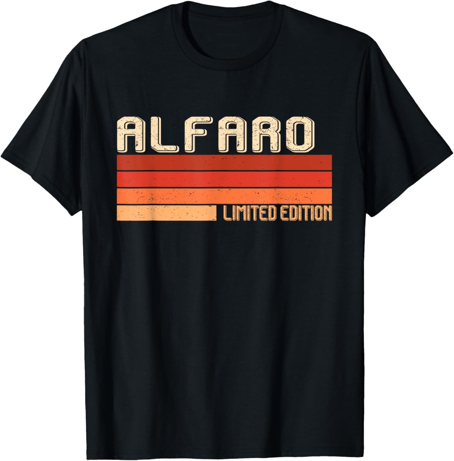 ALFARO Name Personalized Idea Men Retro Vintage ALFARO T-Shirt - T-Shirt | Black