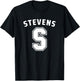 Stevens Institute of Technology Stevens Ducks S Logo T-Shirt - T-Shirt | Black