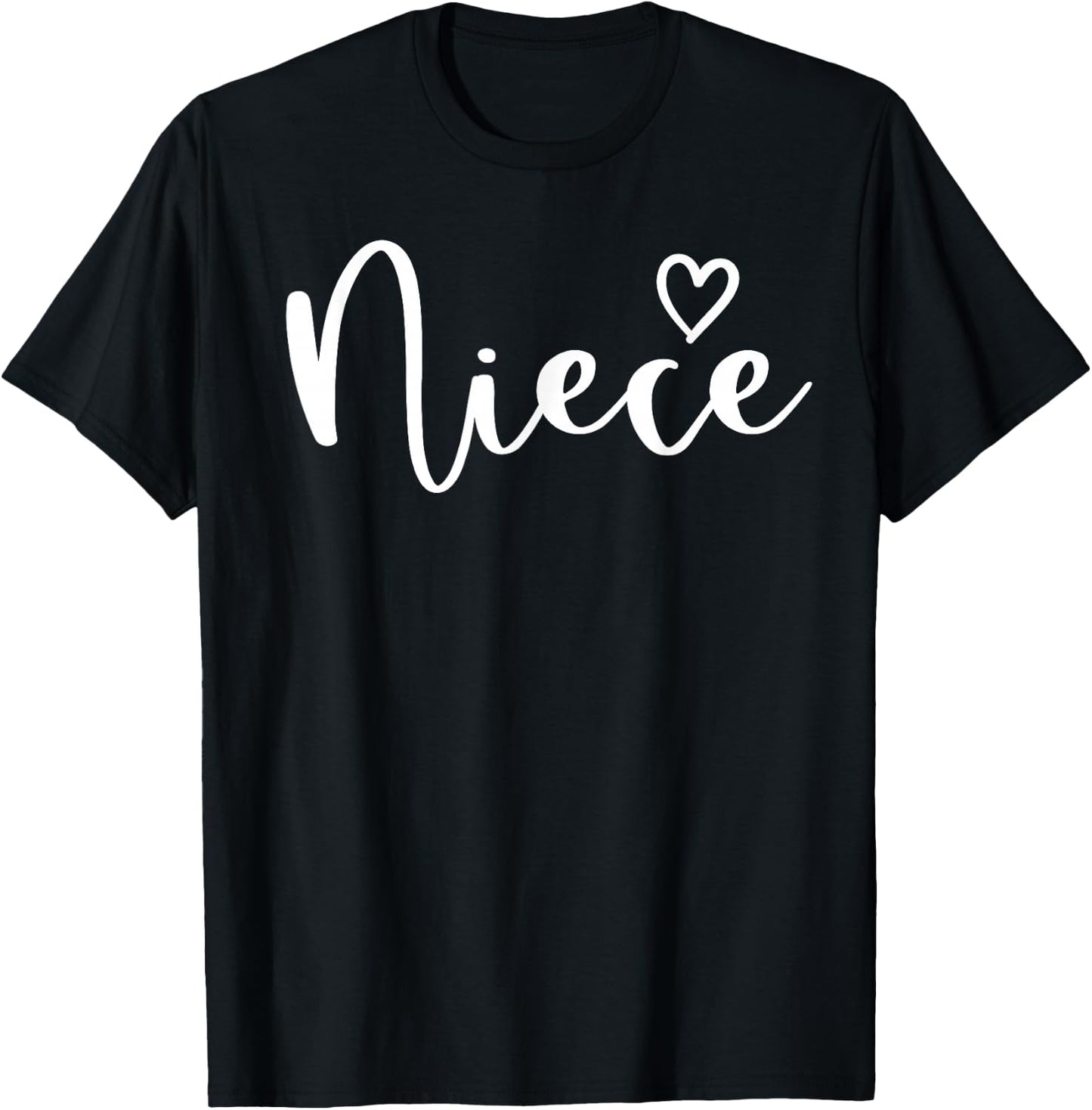 Niece Gifts Heart Mother's Day Niece T-Shirt - T-Shirt | Black