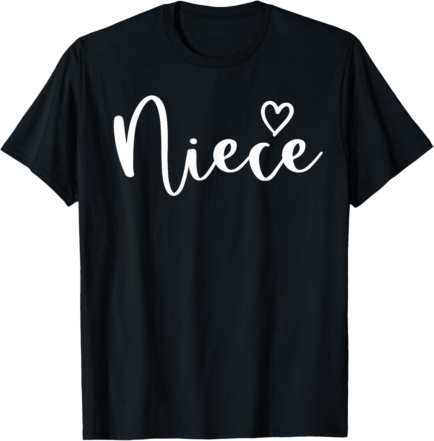 Niece Gifts Heart Mother's Day Niece T-Shirt - T-Shirt | Black