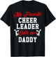 My Favorite Cheerleader Calls Me DADDY Matching Family T-Shirt - T-Shirt | Black