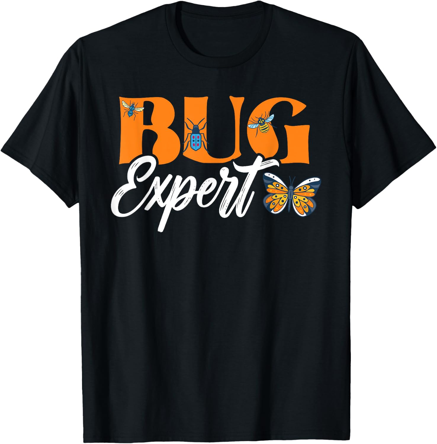 Bug Catcher Bug Expert Insect Lover Entomology T-Shirt - T-Shirt | Black