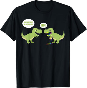 Cute Dude Did You Eat The Last Unicorn? No! Short Sleeve Gift T-Shirt - T-Shirt | Black