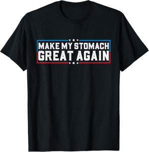 Make My Stomach Great Again Funny Stomach Surgery Recovery T-Shirt - T-Shirt | Black
