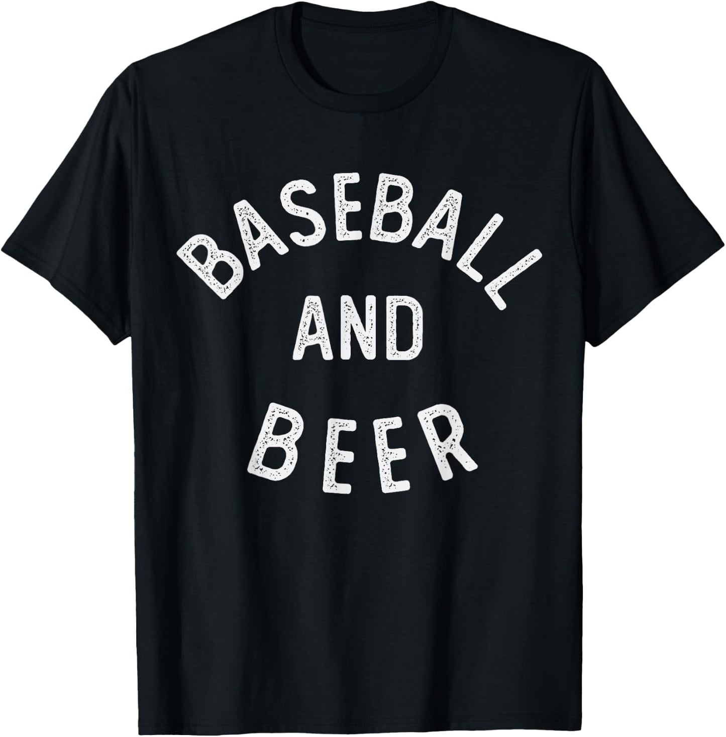 Baseball and Beer T-Shirt - T-Shirt | Black