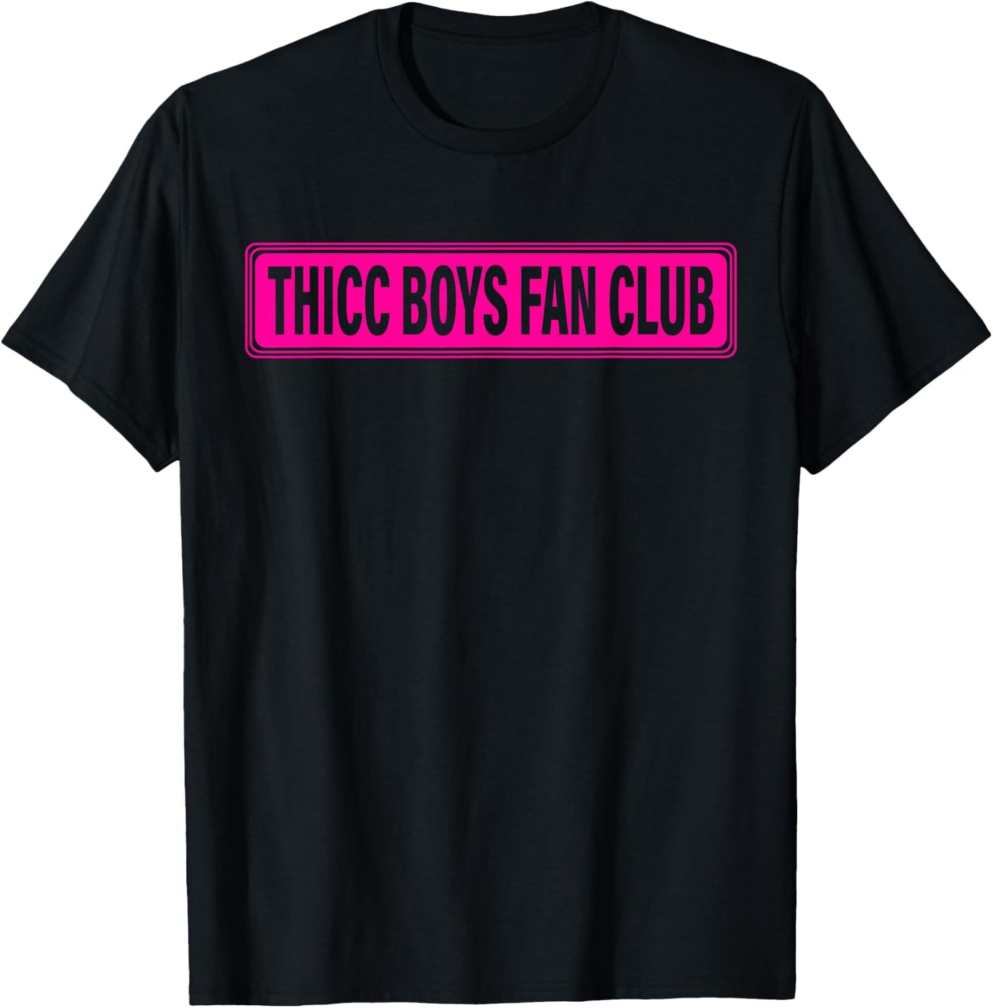 Thicc Boys Fan Club Apparel T-Shirt - T-Shirt | Black