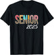 Senior 2025 Graduation Leopard Print Grad Senior 2025 T-Shirt - T-Shirt | Black