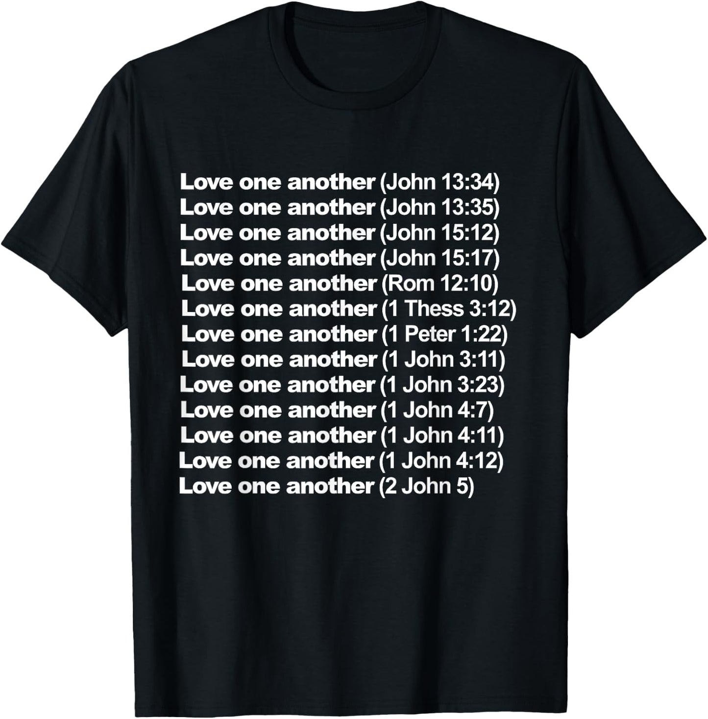 Love One Another T-Shirt - T-Shirt | Black