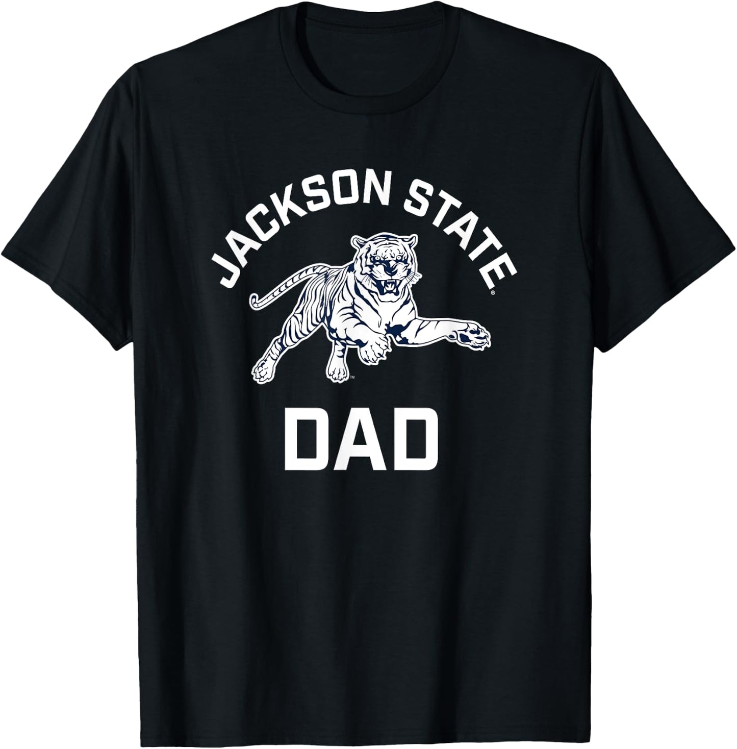 Jackson State University Tigers Arched Dad T-Shirt - T-Shirt | Black