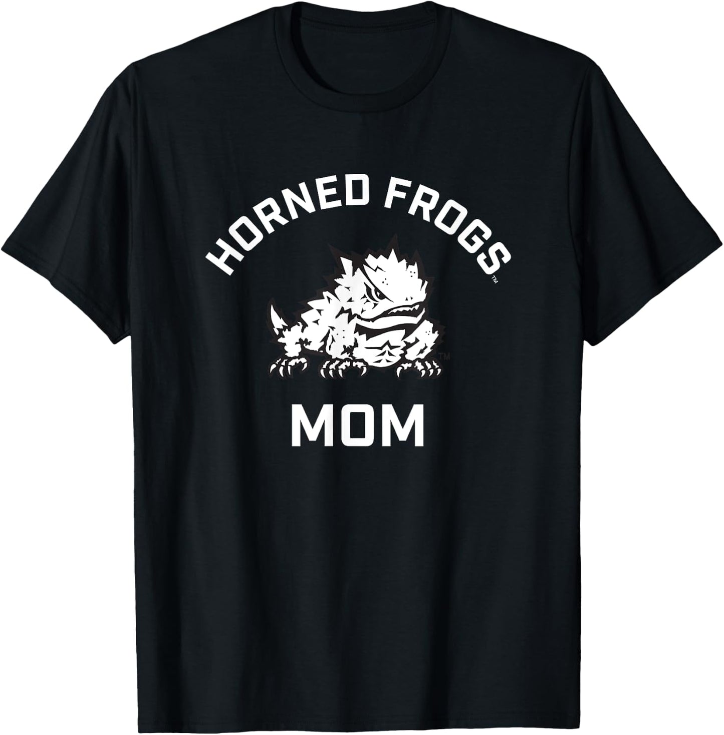 TCU Horned Frogs Arched Mom T-Shirt - T-Shirt | Black