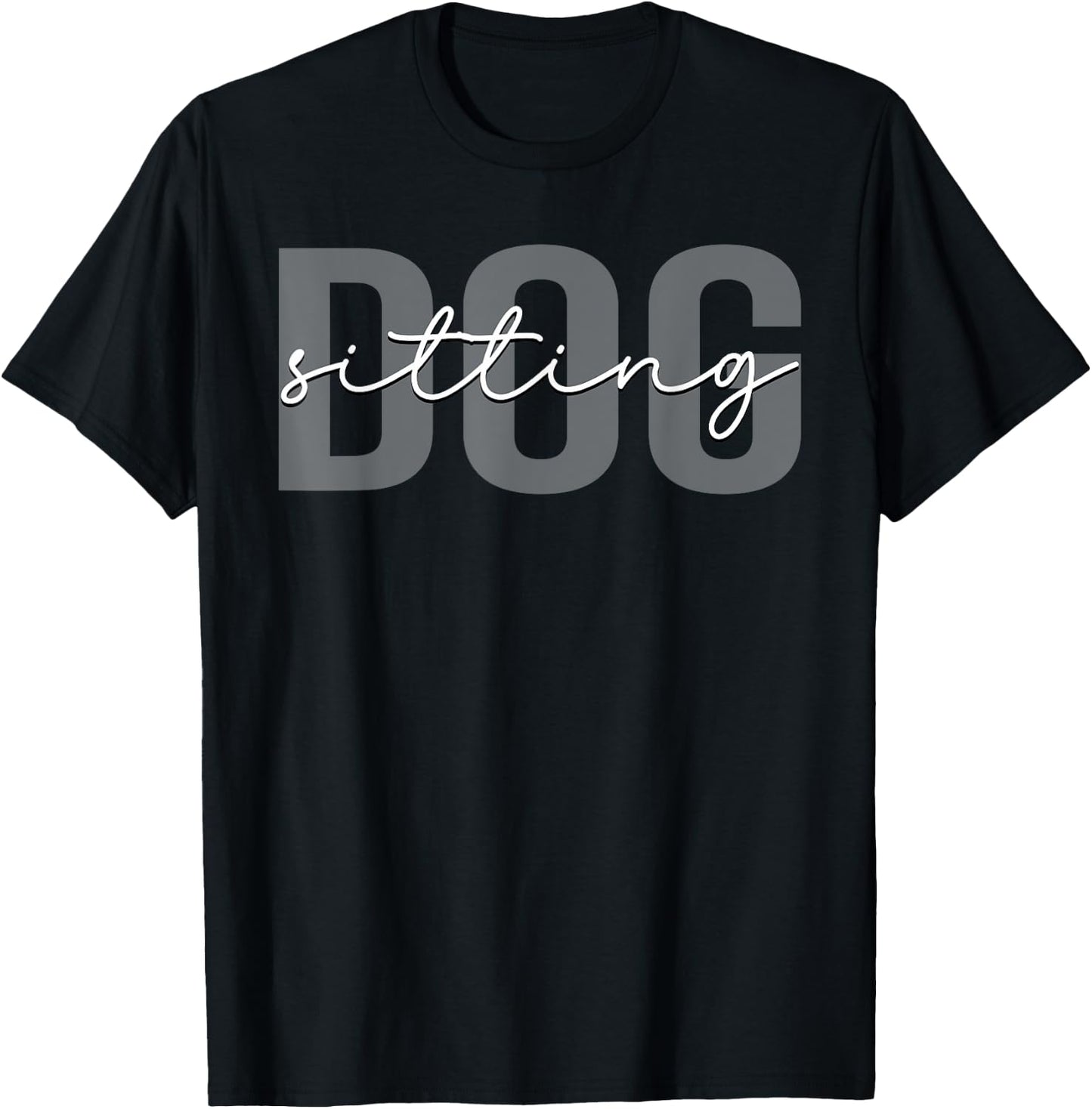 Dog Sitting Dog Walker Dog Sitter Women Kids T-Shirt - T-Shirt | Black