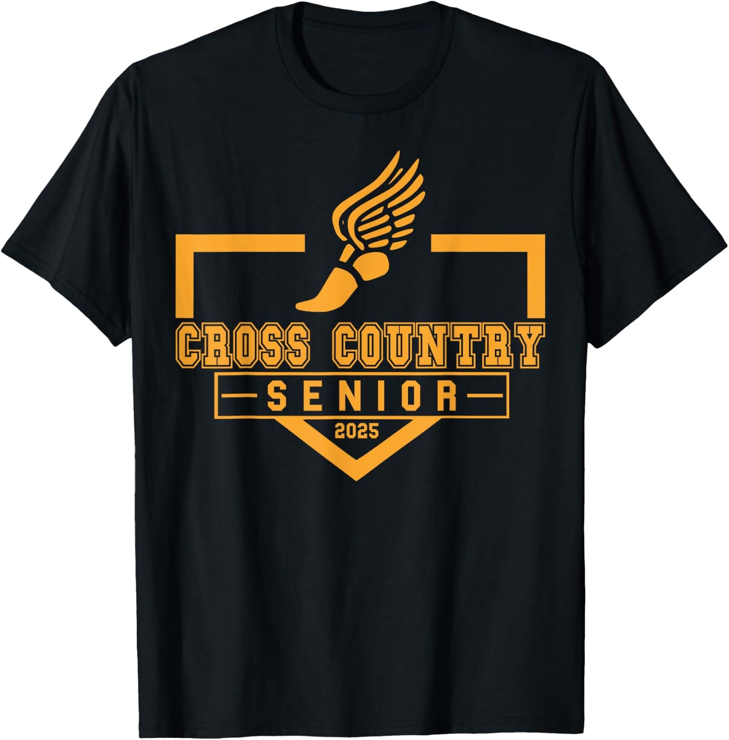 Cross Country Senior Night Senior 2025 Graduation Party 11 T-Shirt - T-Shirt | Black