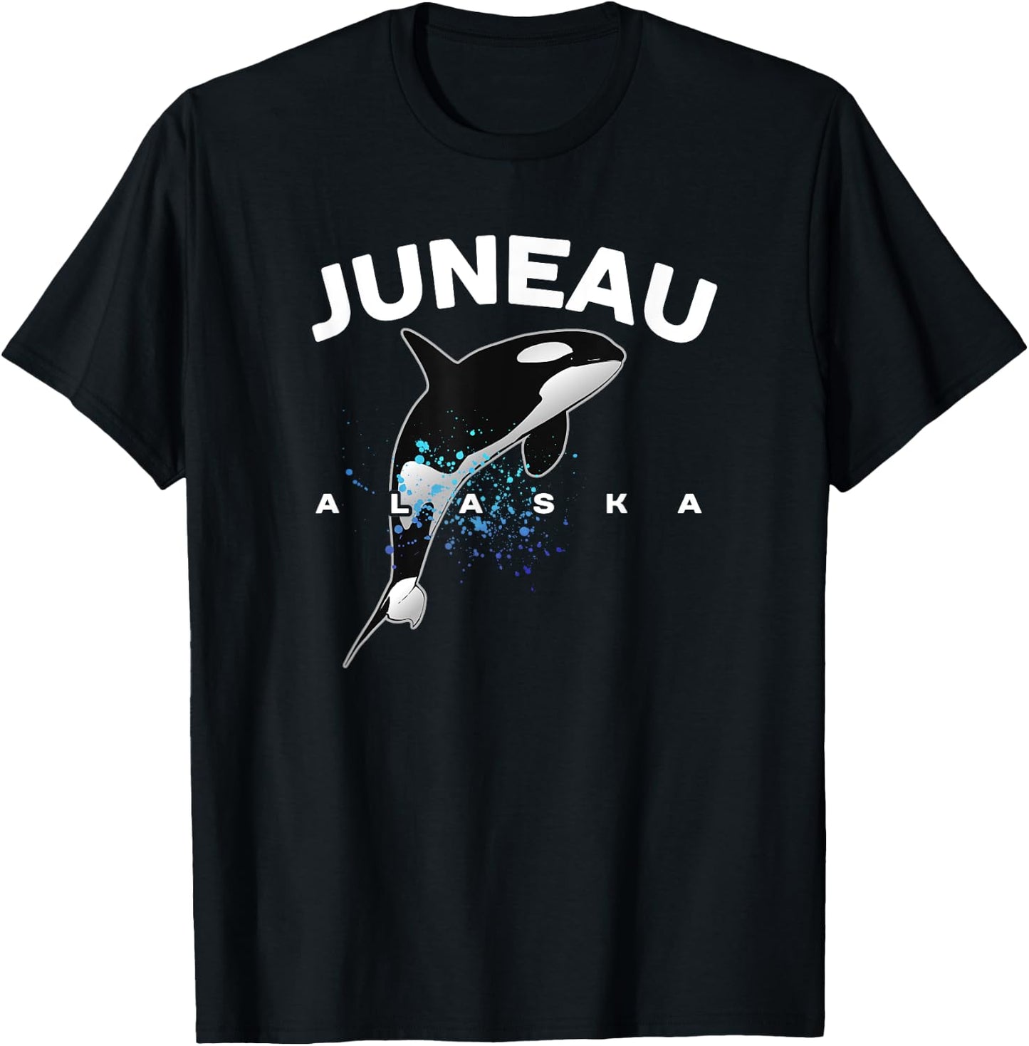 JUNEAU ALASKA Orca Killer Whale Watching Camping Vacation T-Shirt - T-Shirt | Black