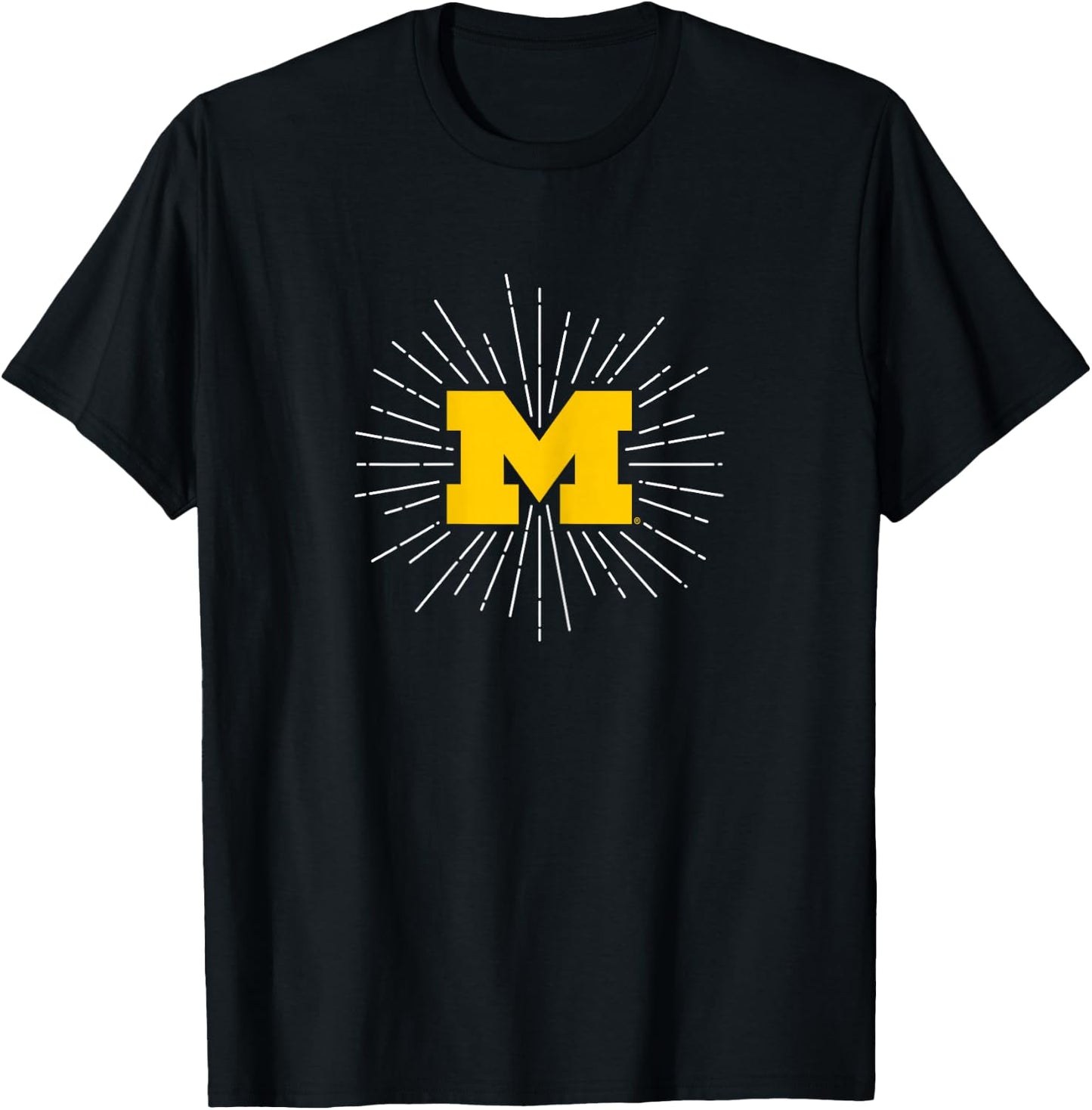 University of Michigan Wolverines U of M Burst T-Shirt - T-Shirt | Black