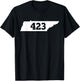 Tennessee 423 Area Code T-Shirt - T-Shirt | Black