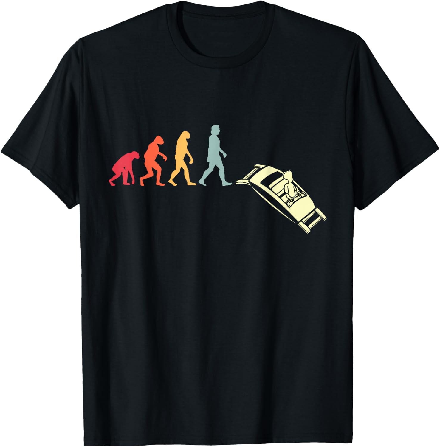 Vintage Amusement Park I Humorous Rollercoaster T-Shirt - T-Shirt | Black