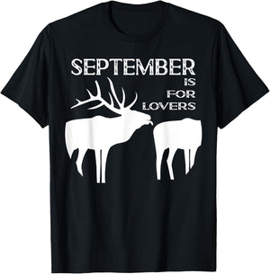 Funny Elk Hunter Vintage Distressed Gift T-Shirt - T-Shirt | Black