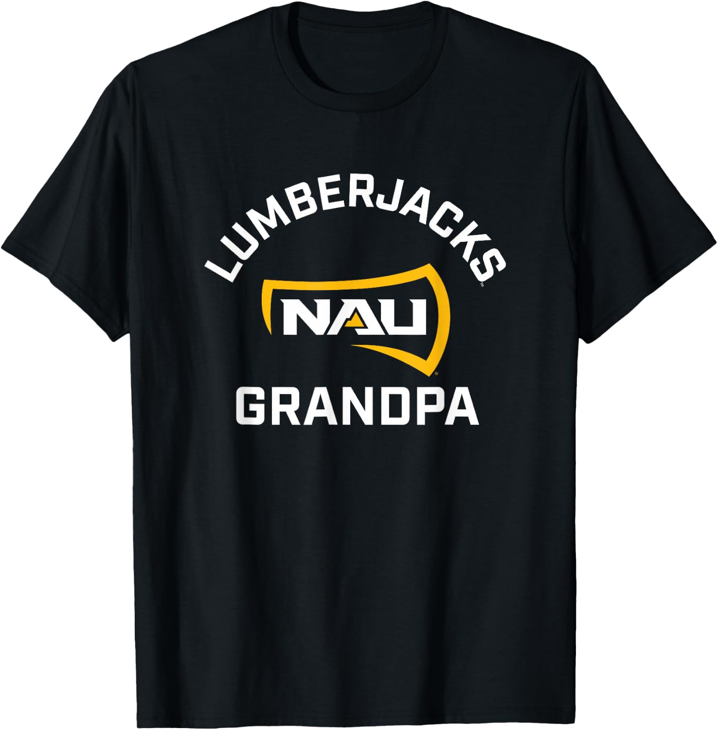 Northern Arizona NAU Lumberjacks Arched Grandpa T-Shirt - T-Shirt | Black