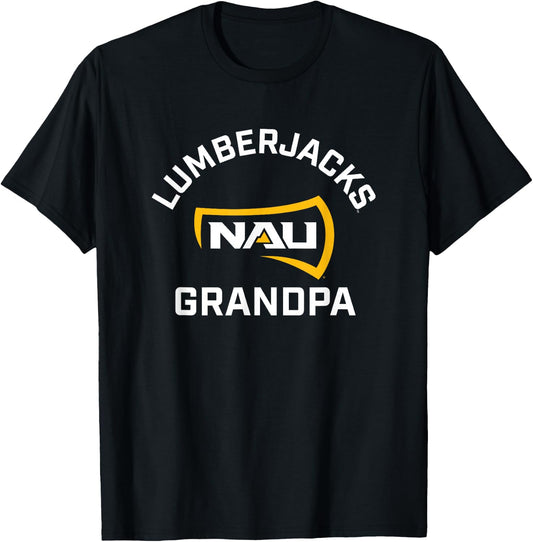 Northern Arizona NAU Lumberjacks Arched Grandpa T-Shirt - T-Shirt | Black