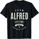 Team Alfred Lifetime Member Funny Name Alfred T-Shirt - T-Shirt | Black