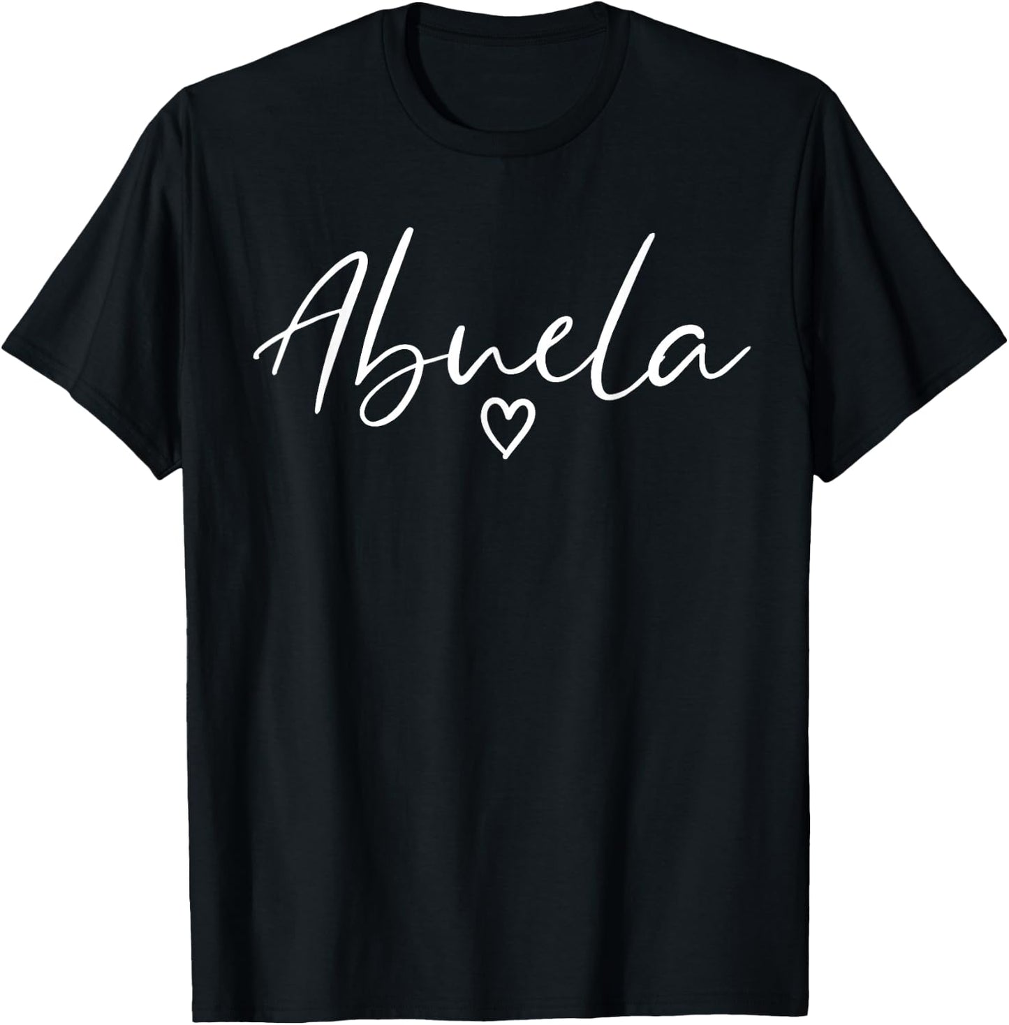 Abuela Gifts Grandma Heart Mother's Day Abuela T-Shirt - T-Shirt | Black