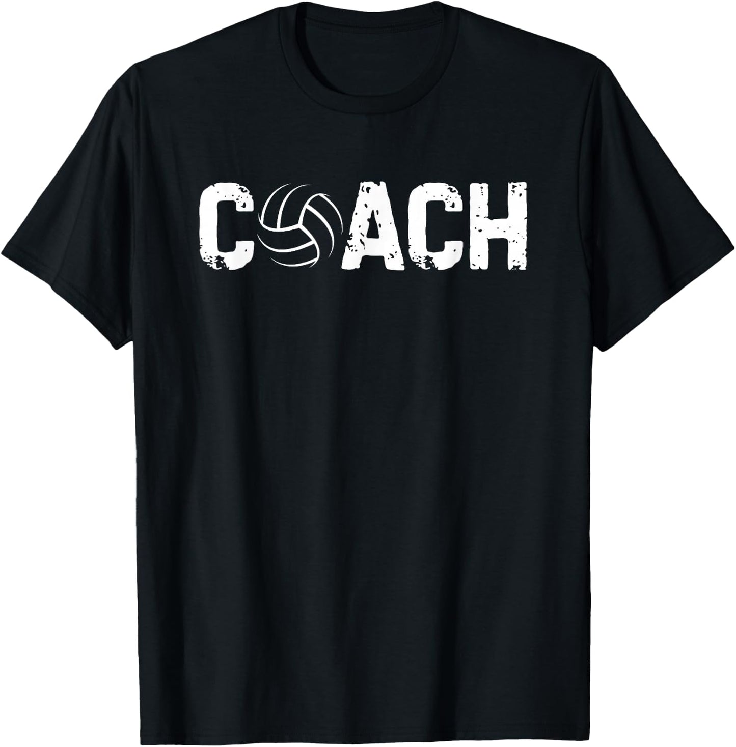 Volleyball Coach Trainer Coaching Funny Vintage T-Shirt - T-Shirt | Black