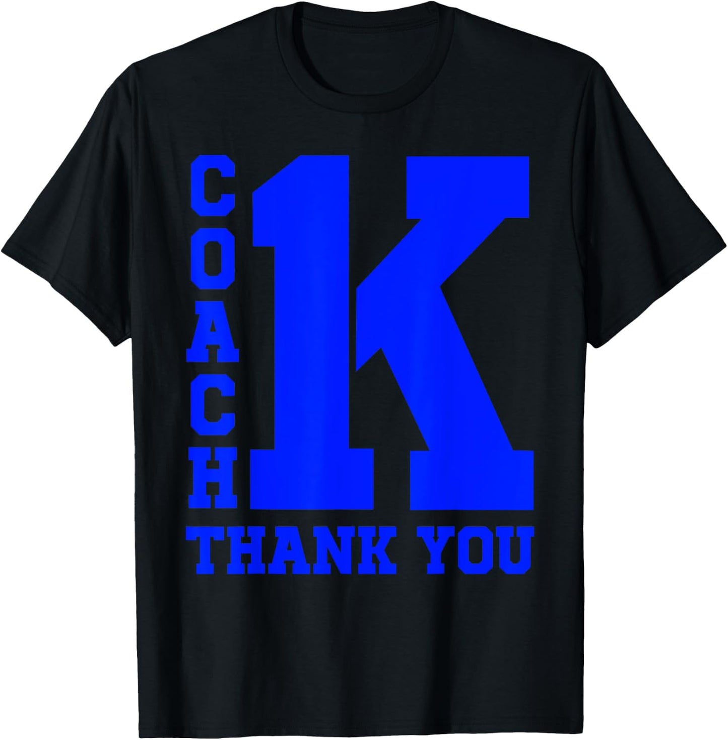 1K Coach K Bold Wins Thank You T-Shirt - T-Shirt | Black