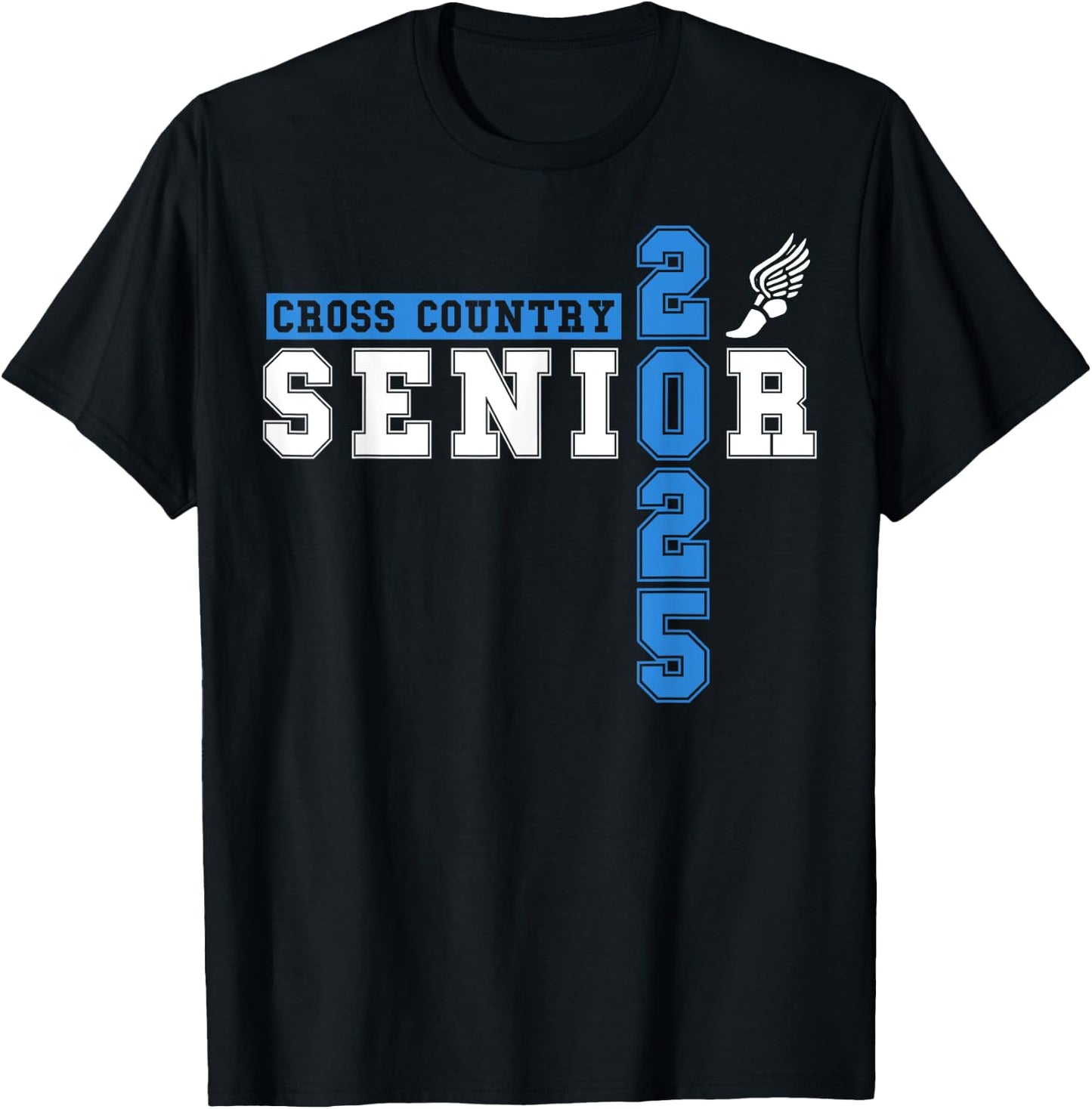 Cross Country Senior Night Senior 2025 Graduation Party 30 T-Shirt - T-Shirt | Black