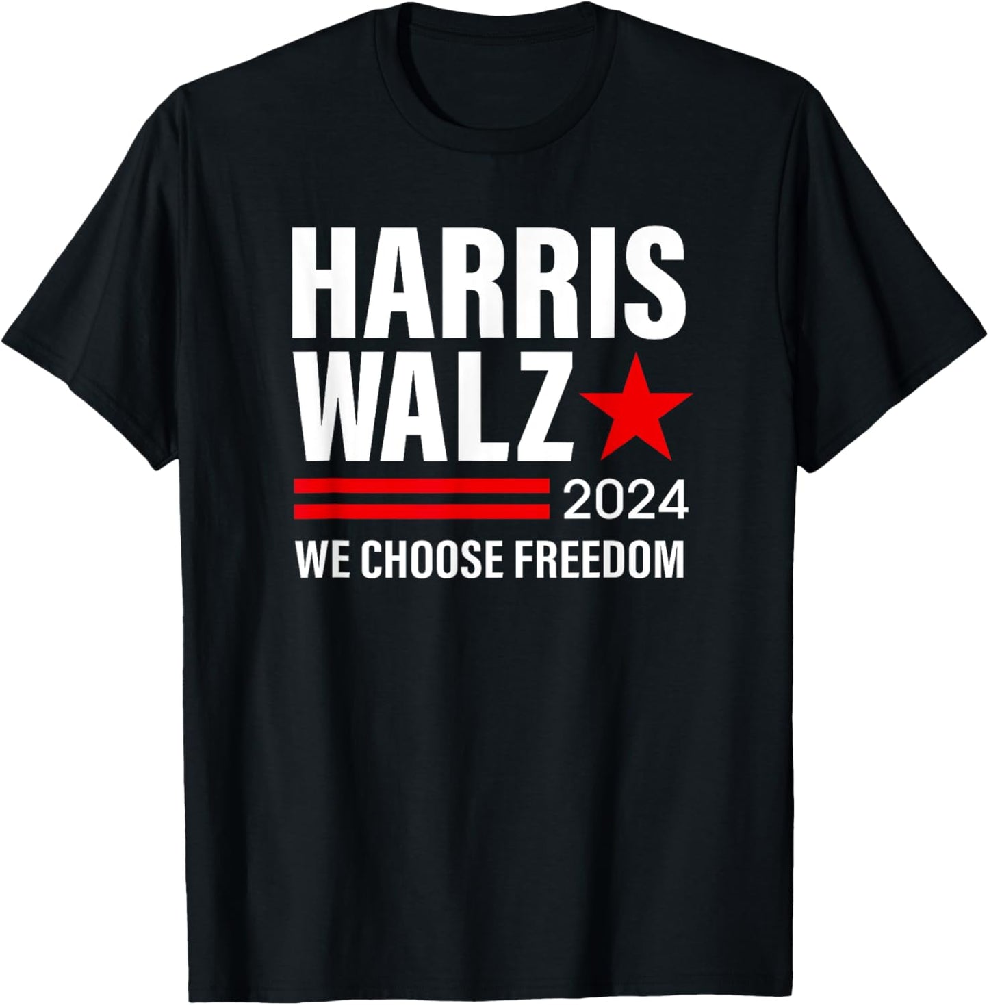 Harris Walz 2024 Kamala Harris Tim Waltz Election Women T-Shirt - T-Shirt | Black