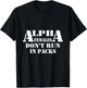 Alpha Females Don't Run In Packs Design T-Shirt - T-Shirt | Black
