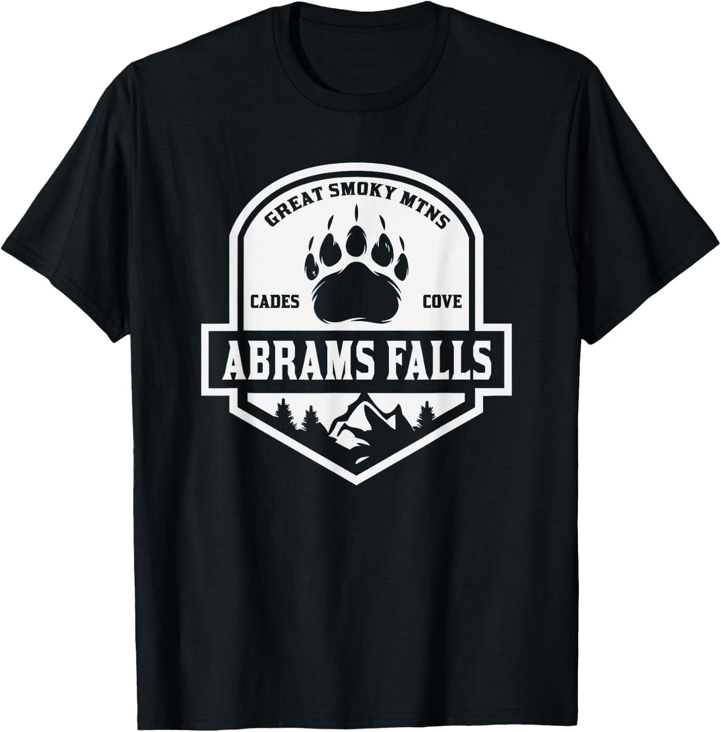 Abrams Falls Great Smoky Mountains T-Shirt - T-Shirt | Black