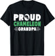 Proud Chameleon Grandpa of Chameleon T-Shirt - T-Shirt | Black