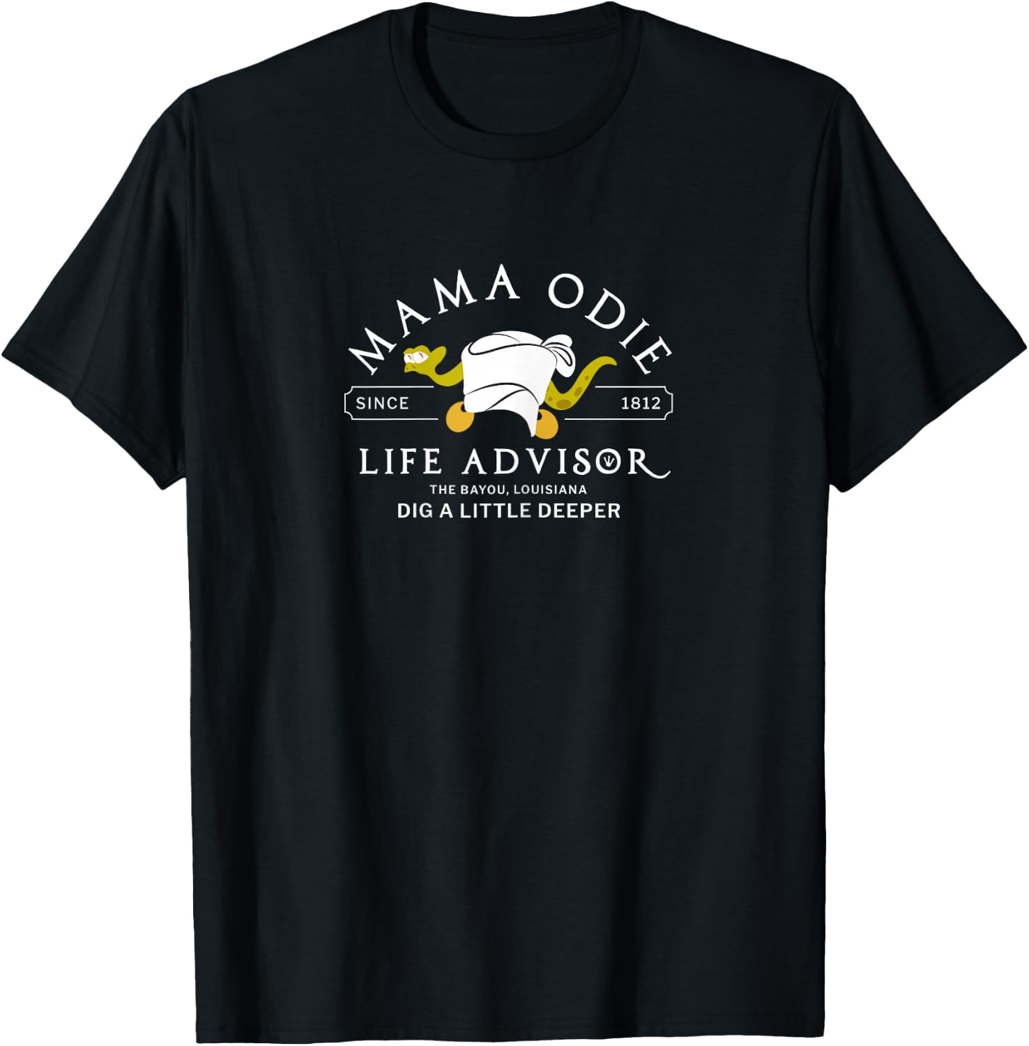 MAMA ODIE Life Advisor Since 1812 T-Shirt - T-Shirt | Black