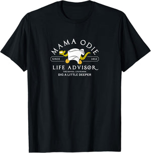 MAMA ODIE Life Advisor Since 1812 T-Shirt - T-Shirt | Black