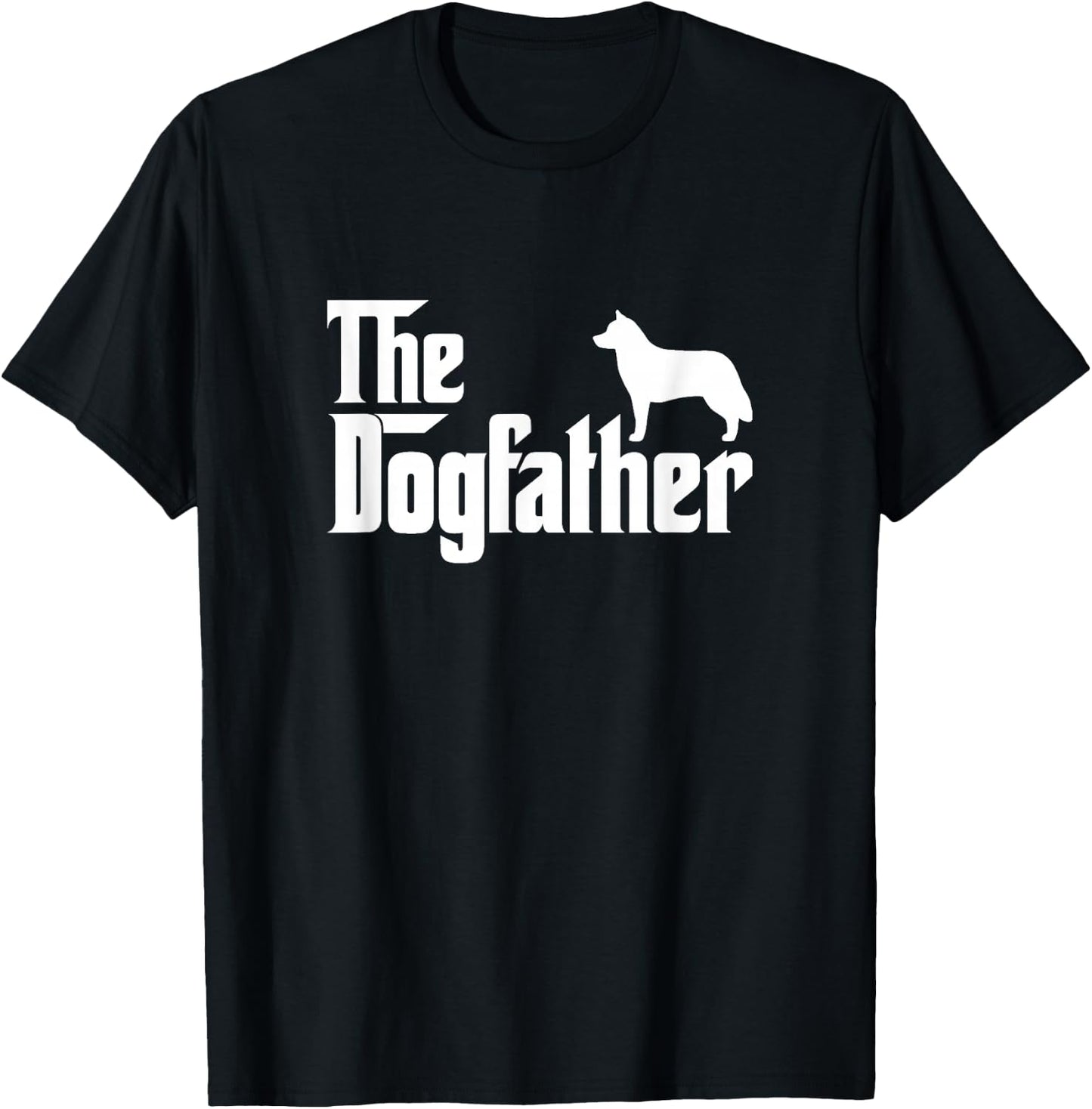 Siberian Husky Lover Gift DogFather T-Shirt - T-Shirt | Black