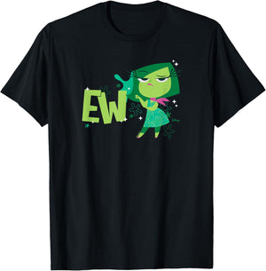 Inside Out 2 - Disgust Emotion Character EW T-Shirt - T-Shirt | Black