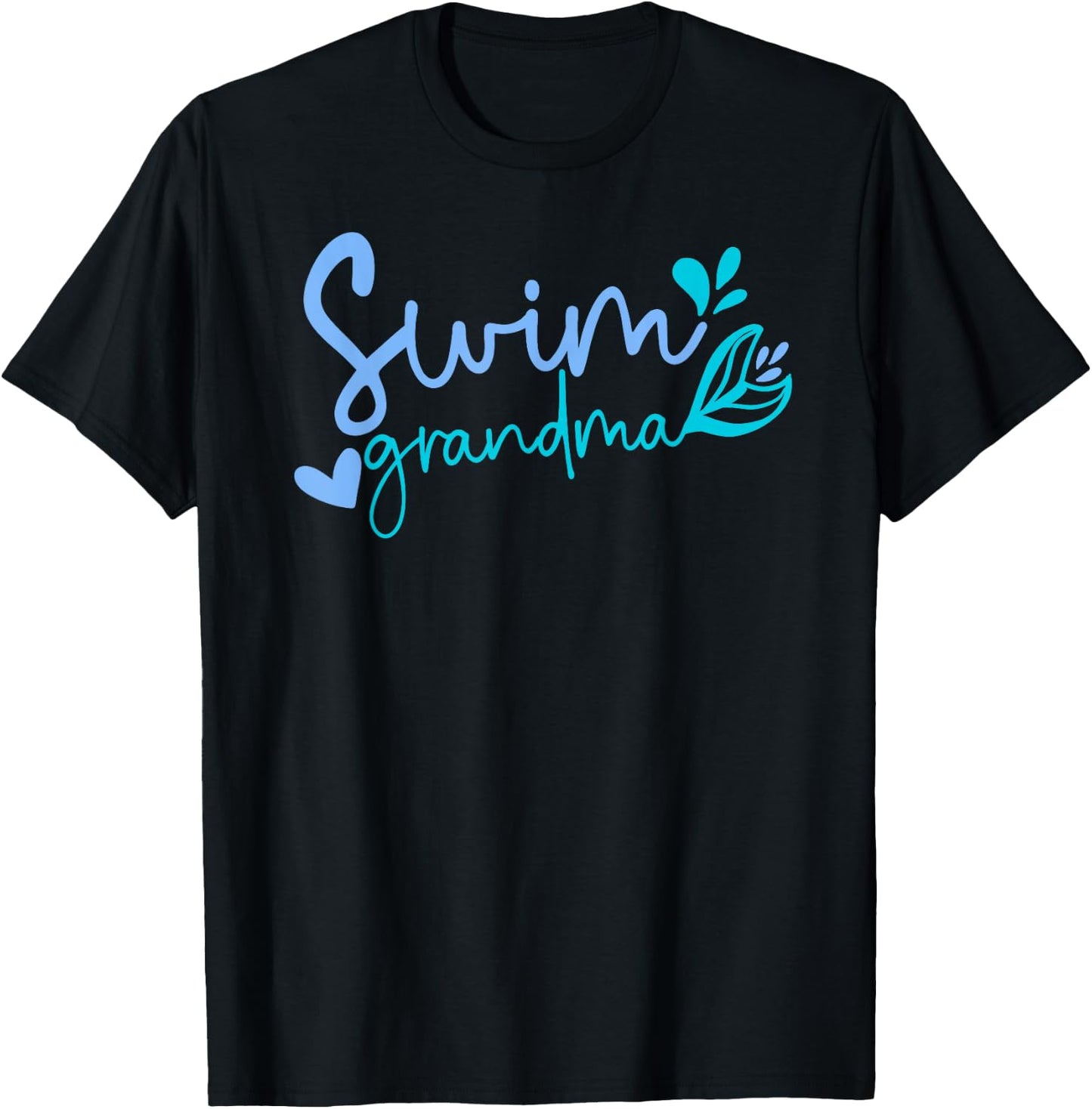 Swim Grandma Swimming Grandma Of A Swimmer Grandmother T-Shirt - T-Shirt | Black