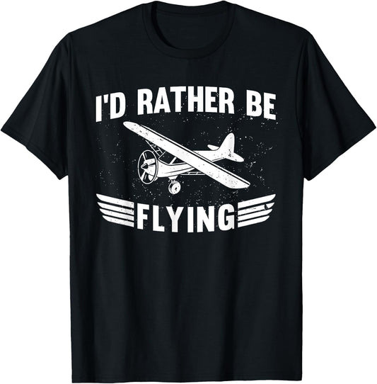 Funny Airplane Design Women Airplane Aviation Pilot T-Shirt - T-Shirt | Black