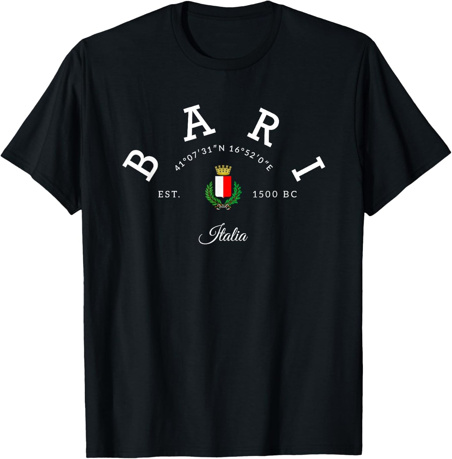 Bari Italia Bari trip Bari fan Bari Italy Bari vacation T-Shirt - T-Shirt | Black