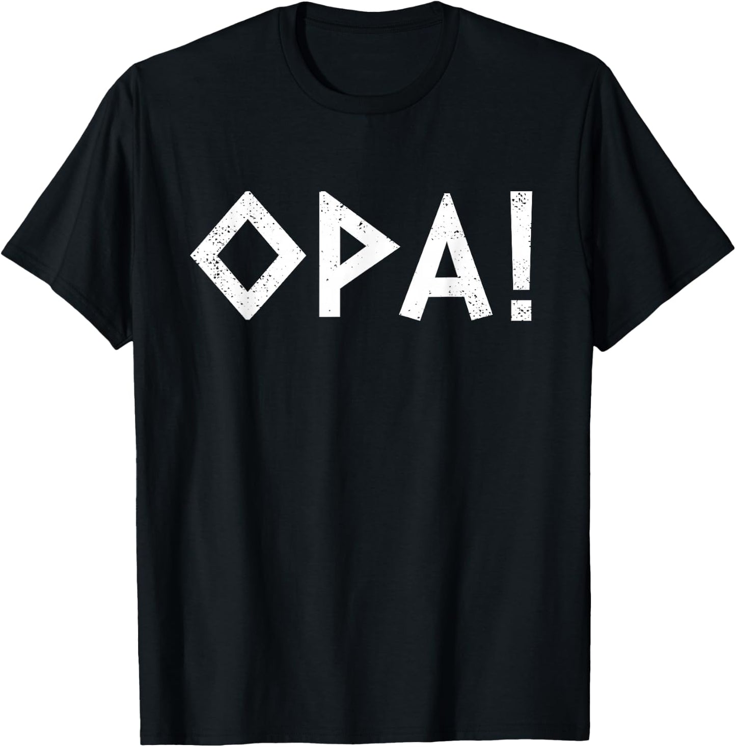 Opa Ancient Greek Pride Greek Flag Funny Greek Party Greece , Small, Blue T-Shirt - T-Shirt | Black