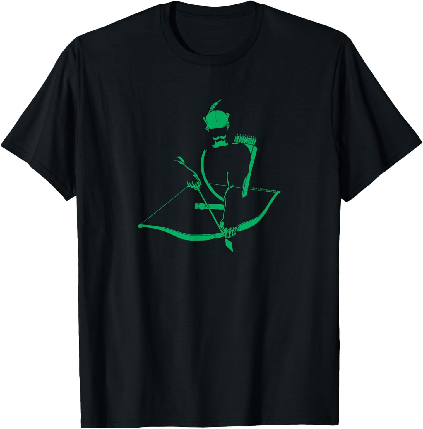 Green Arrow Minimalist Arrow T-Shirt - T-Shirt | Black