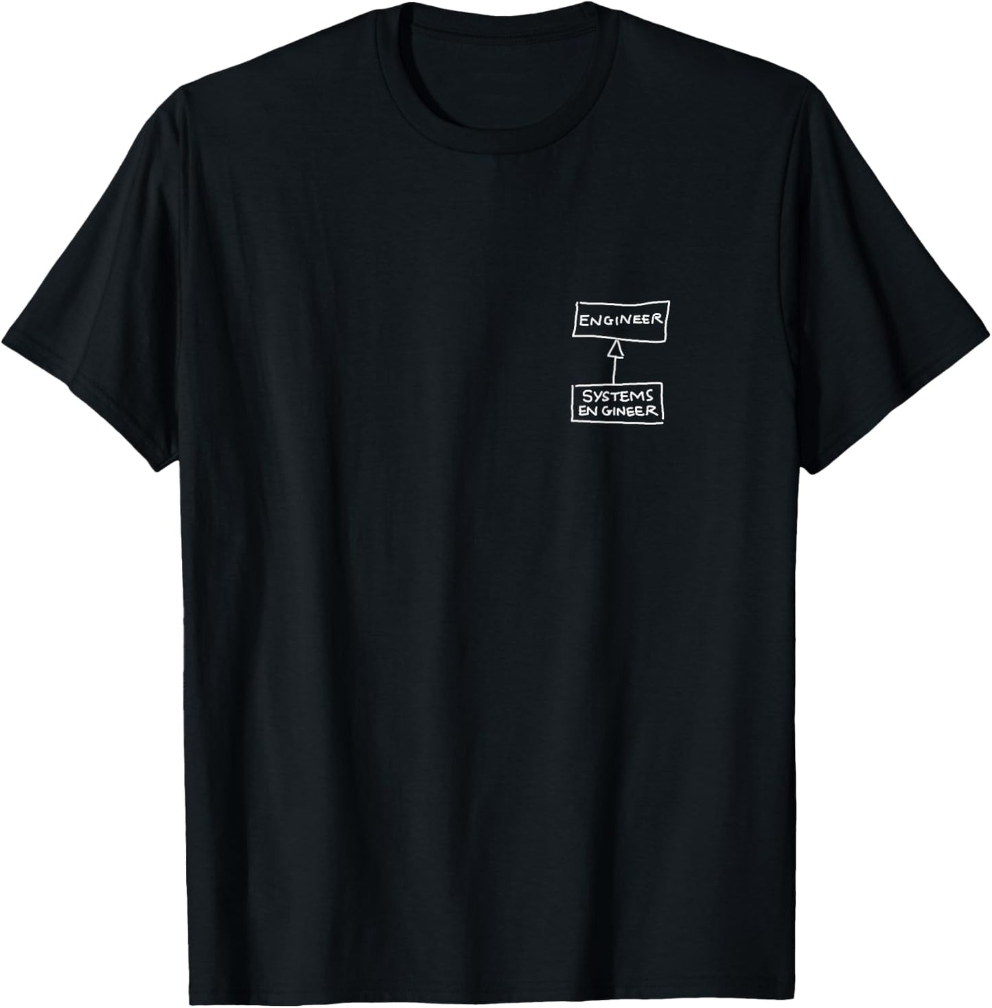 Funny and Clever for the Systems Engineers SysML UML MBSE T-Shirt - T-Shirt | Black