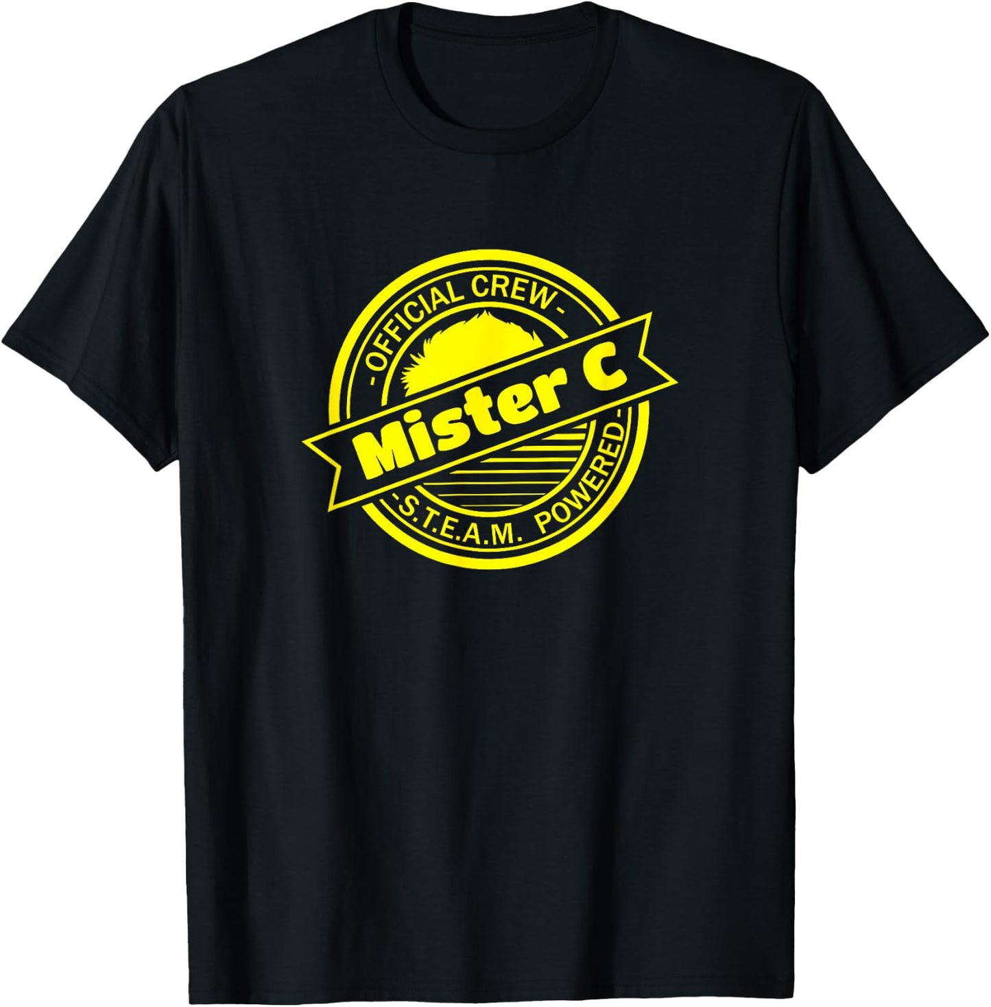Mister C Official Crew STEAM Powered T-Shirt - T-Shirt | Black
