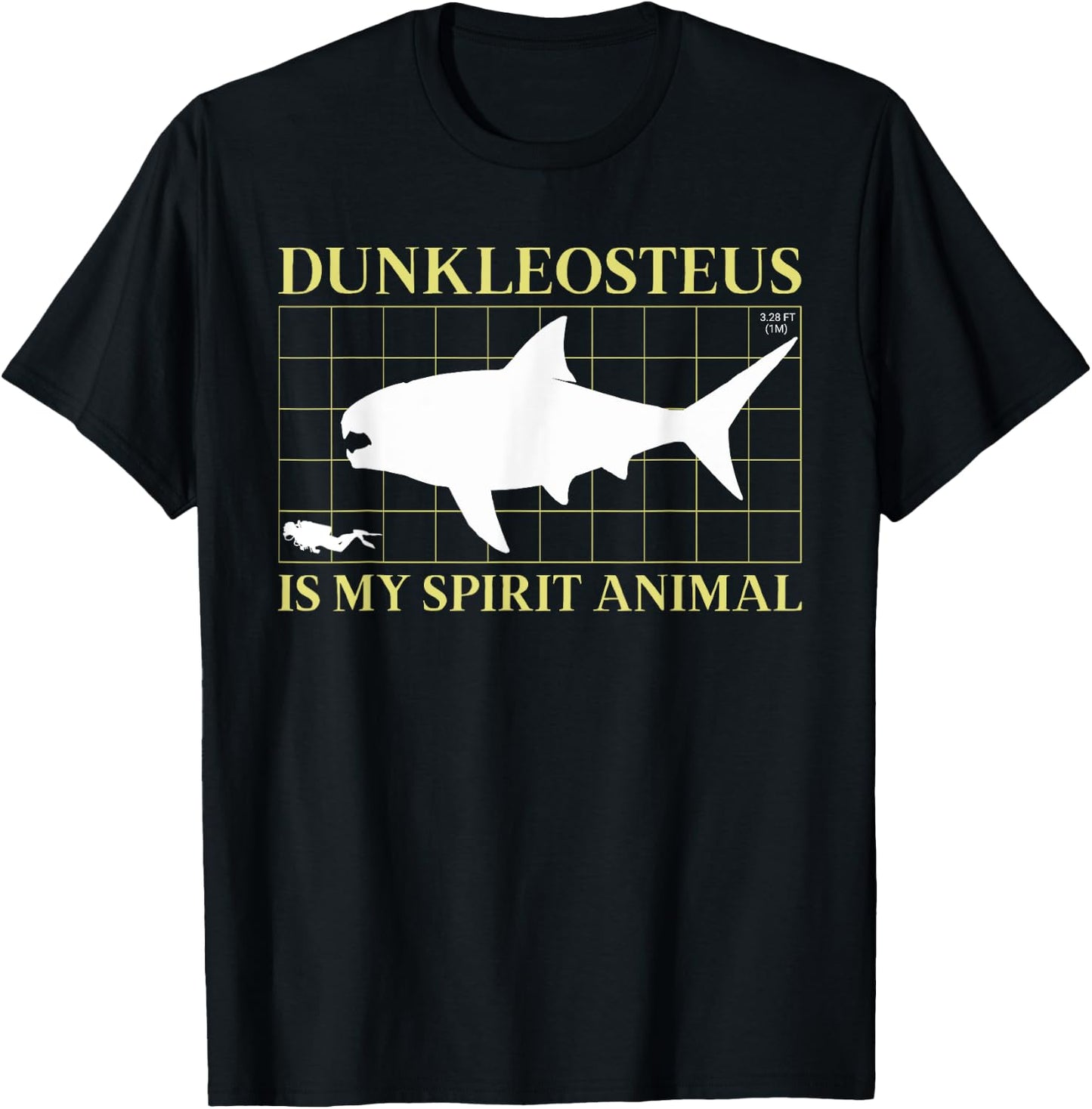 Dunkleosteus Is My Spirit Animal Devonian Sea Monster T-Shirt - T-Shirt | Black