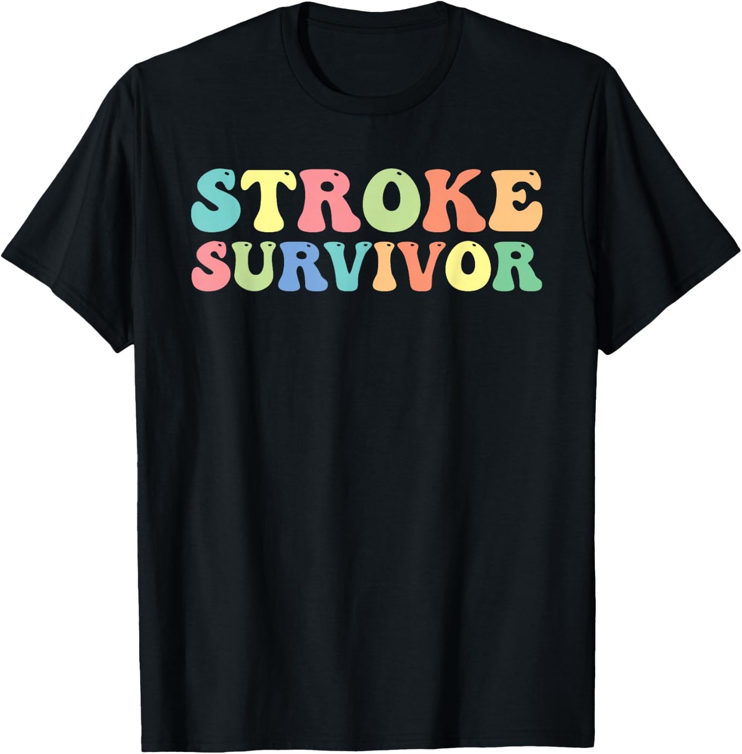 Stroke Survivor Stroke Awareness T-Shirt - T-Shirt | Black
