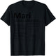 MARI Nutrition Personalized Name Funny Christmas Gift T-Shirt - T-Shirt | Black