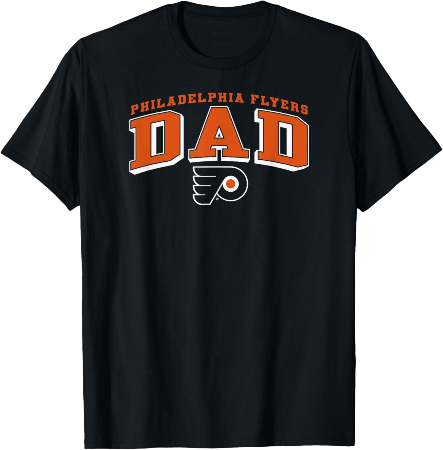Philadelphia Flyers Dad Arch Black NHL Officially Licensed T-Shirt - T-Shirt | Black